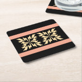 Moderne Minimal Bold Art Leaves Kartonnen Onderzetters (Schuin)