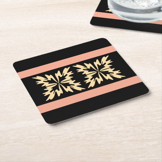 Moderne Minimal Bold Art Leaves Kartonnen Onderzetters (Schuin)