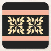 Moderne Minimal Bold Art Leaves Kartonnen Onderzetters (Voorkant)