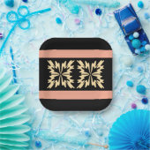 Moderne Minimal Bold Art Leaves Papieren Bordje (Feest)