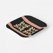 Moderne Minimal Bold Art Leaves Papieren Bordje (Gebogen)