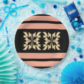 Moderne Minimal Bold Art Leaves Papieren Bordje (Feest)