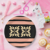 Moderne Minimal Bold Art Leaves Papieren Bordje (Feest)