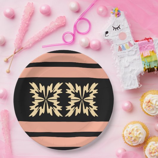 Moderne Minimal Bold Art Leaves Papieren Bordje (Feest)