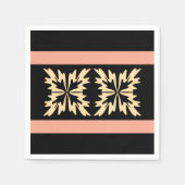 Moderne Minimal Bold Art Leaves Servet (Voorkant)