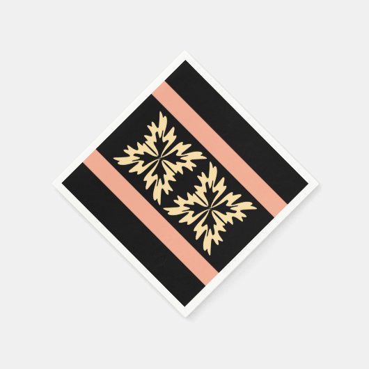 Moderne Minimal Bold Art Leaves Servet (Hoek)