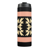 Moderne Minimal Bold Art Leaves Thermosbeker (Voorkant)