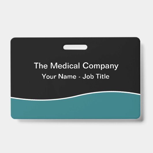 Moderne Minimal Budget Personeelsnaam Badges (Voorzijde)