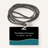 Moderne Minimal Budget Personeelsnaam Badges (Achterkant met draagriem)