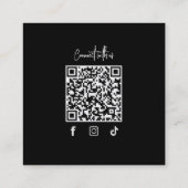 Moderne Minimal Camera Fotograaf Afbeelding Logo Vierkante Visitekaartje (Achterkant)