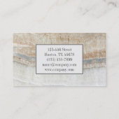 Moderne minimal chique stijlvolle Mode beige marme Visitekaartje (Achterkant)