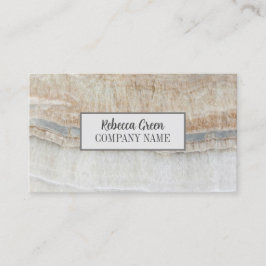 Moderne minimal chique stijlvolle Mode beige marme Visitekaartje