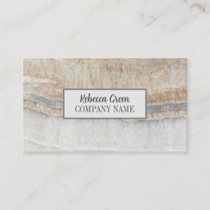 Moderne minimal chique stijlvolle Mode beige marme Visitekaartje
