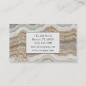 Moderne minimal chique stijlvolle Mode beige marme Visitekaartje (Achterkant)