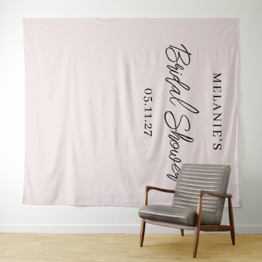 Moderne minimal chique Vrijgezellenfeest achtergro Wandkleed (In Situ (horizontaal))