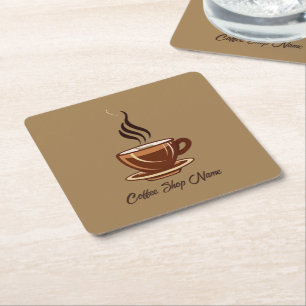 Moderne Minimal Coffee Shop professionele winkel Kartonnen Onderzetters