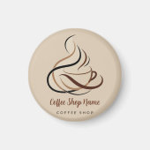Moderne Minimal Coffee Shop professionele winkel Magneet (Voorkant)
