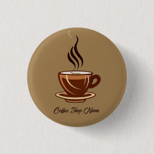Moderne Minimal Coffee Shop professionele winkel Ronde Button 3,2 Cm