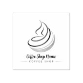 Moderne Minimal Coffee Shop professionele winkel Rubberstempel (Afrduk)
