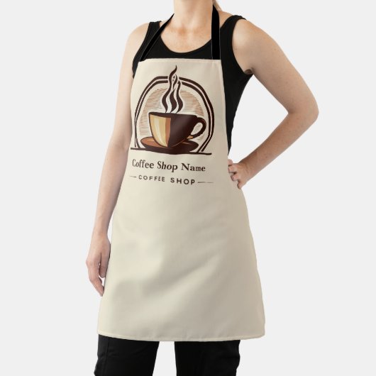 Moderne Minimal Coffee Shop professionele winkel Schort (Insitu)