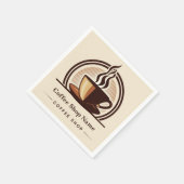 Moderne Minimal Coffee Shop professionele winkel Servet (Hoek)