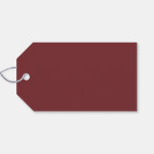 Moderne Minimal Contemporary Red Merry Christmas Cadeaulabel (Achterkant Horizontaal)