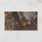 Moderne Minimal Custom Foto Ei Brood Bakkerij Visitekaartje (Achterkant)