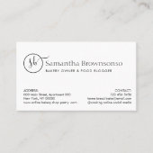 Moderne Minimal Custom Foto Ei Brood Bakkerij Visitekaartje (Voorkant)