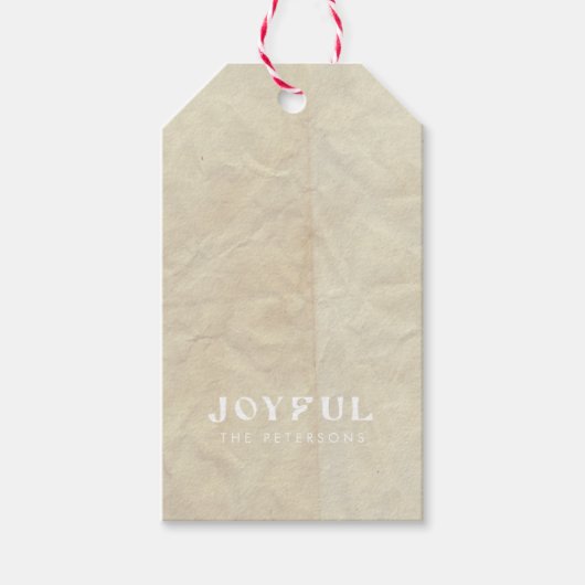 Moderne minimal Custom Gift Labels Cadeaulabel (Voorkant)