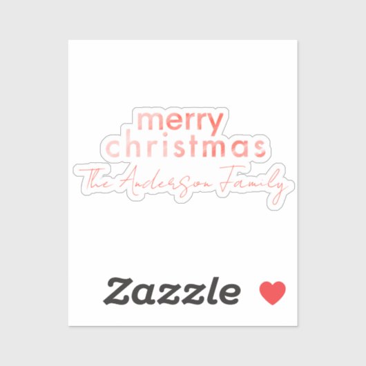 Moderne minimal elegante rode kerst waterverf sticker (Vel)