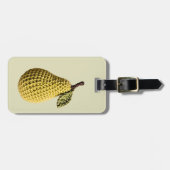 Moderne Minimal Geel Haak Parelnaamkaartje Bagagelabel (Voorkant horizontaal)