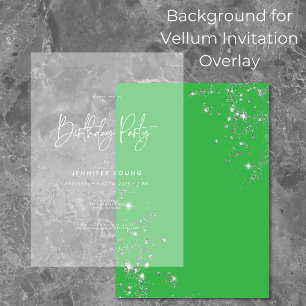 Moderne Minimal Green Diamonds Verjaardag Achtergr Kaart