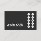 Moderne Minimal Grey White Salon Punch Klantenkaartje (Voorkant)