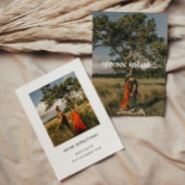 Moderne Minimal 'Guess What' 2 Fotozwangerschap Aankondiging