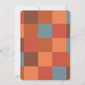 Moderne minimal laat partij vet grafisch kaart (Achterkant)