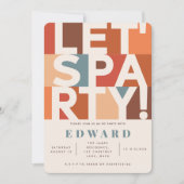 Moderne minimal laat partij vet grafisch kaart (Voorkant)