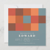 Moderne minimal laat partij vet grafisch kaart (Achterkant)