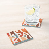 Moderne minimal laat partij vet grafisch kartonnen onderzetters (Insitu)