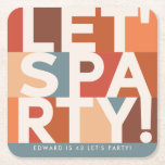 Moderne minimal laat partij vet grafisch kartonnen onderzetters<br><div class="desc">Modern minimal laat partij vet grafisch partijdecor onderzetter ontwerp. Genderneutrale aardachtige eenvoudige grafische colorway.</div>