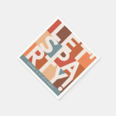 Moderne minimal laat partij vet grafisch servet (Hoek)