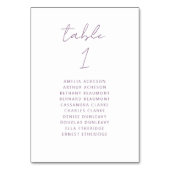 Moderne Minimal Mauve Script Bruiloft Kaart (Voorkant)