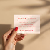 Moderne Minimal Nail Salon Zakelijke Fotocollage Visitekaartje