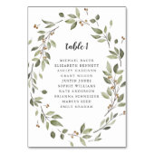 Moderne minimal Organic Greenery Table Zittafel Ka Kaart (Voorkant)