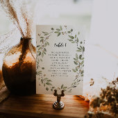 Moderne minimal Organic Greenery Table Zittafel Ka Kaart