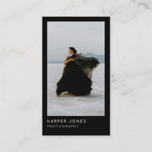 Moderne Minimal Professional 2 foto QR-code Visitekaartje