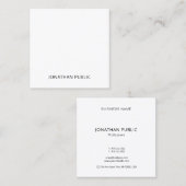 Moderne Minimal Professionele Koele Sjabloon Luxe Vierkante Visitekaartje (Voorkant / Achterkant)
