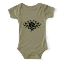 Moderne Minimal Rose Mark Baby T-shirt