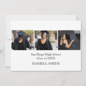 Moderne minimal Senior Afstuderen Aankondiging Kaa (Achterkant)