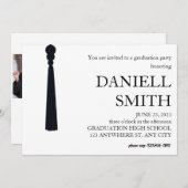 Moderne minimal Senior Afstuderen Aankondiging Kaa (Voorkant / Achterkant)