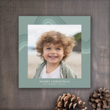 Moderne Minimal Shades of Steel Blue Stripes Foto